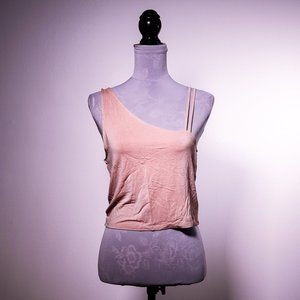 American Eagle Blush Faux One Shoulder